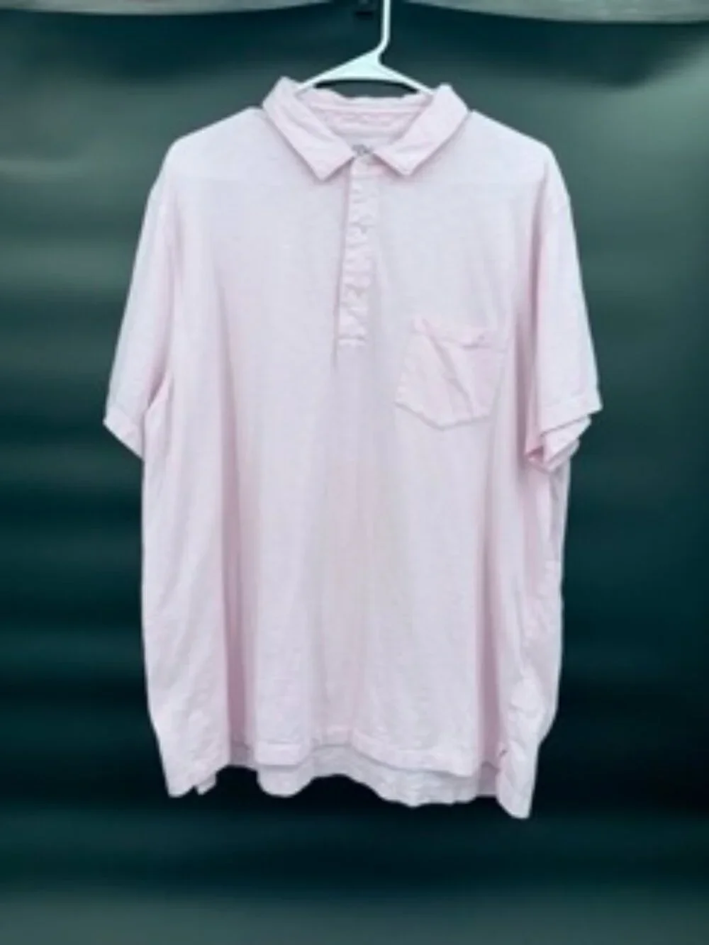 J. Crew Garment Dyed Pink Short Sleeve Polo 100% Cotton SZ XXL Slub Cotton Yarns